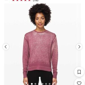 Lululemon Athletica cashu purple/white sweater